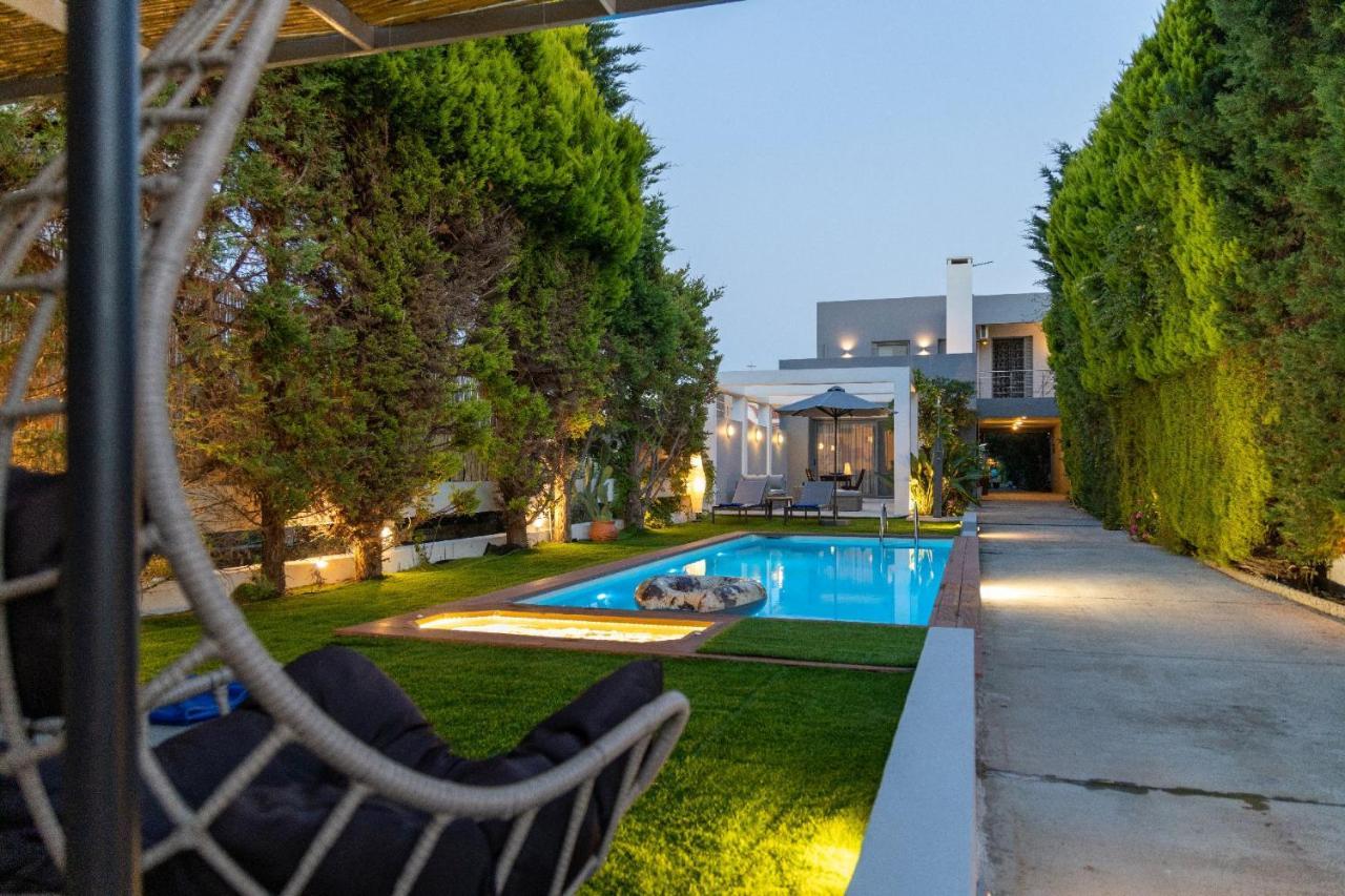 Luxury Villa Hestia Grey With Private Pool 레팀노 외부 사진